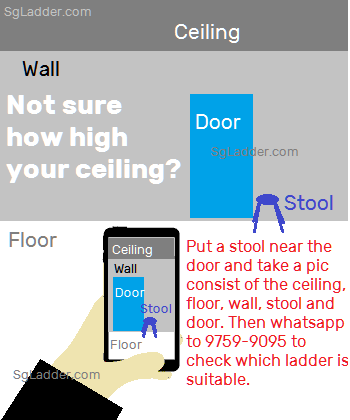 Not sure how high is my ceiling on buying a ladder in Singapore